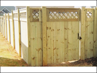 Angle Lattice Top Fence